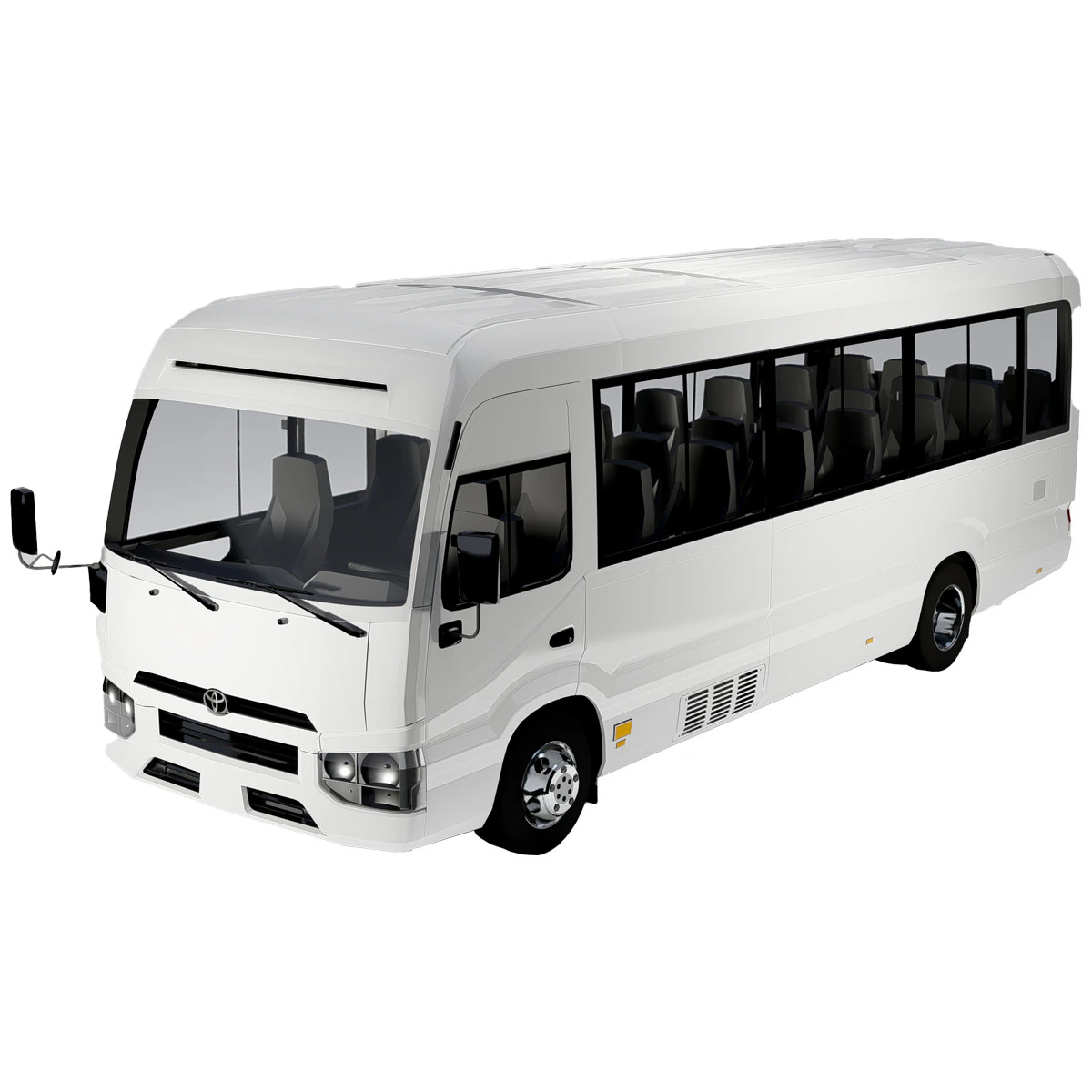 Toyota Coaster 3D Model .c4d .max .obj .3ds .fbx .stl .blend 