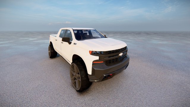 Chevrolet Silverado Trail Boss 2021 Modelo 3D .c4d .max .obj .3ds .fbx .stl .blend 