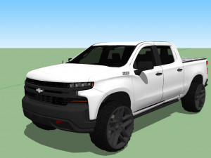 Chevrolet Silverado Trail Boss 2021 Modelo 3D