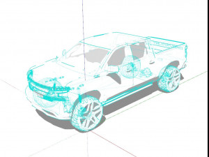 Chevrolet Silverado Trail Boss 2021 Modelo 3D