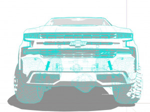 Chevrolet Silverado Trail Boss 2021 Modelo 3D