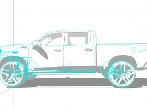 Chevrolet Silverado Trail Boss 2021 Modelo 3D
