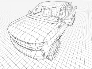 Chevrolet Silverado Trail Boss 2021 Modelo 3D