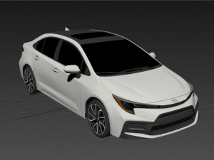 Toyota Corolla XSE US-spec sedan 2022 Model 3D