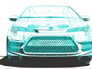 Toyota Corolla XSE US-spec sedan 2022 Model 3D