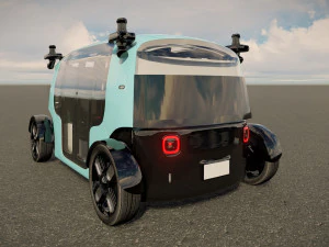 Zoox Smart Taxi 3D Model