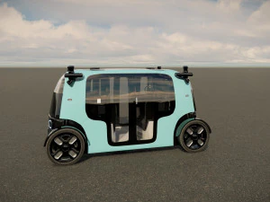 Zoox Smart Taxi 3D Model