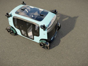 Zoox Smart Taxi 3D Model