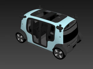 Zoox Smart Taxi 3D Model