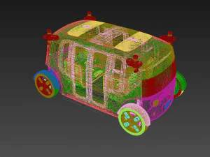 Zoox Smart Taxi 3D Model