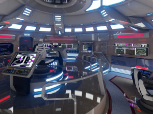 Sci-Fi Futuristic Interior 3D Model
