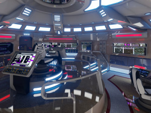 Sci-Fi Futuristic Interior 3D Model