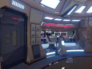 Sci-Fi Futuristic Interior 3D Model
