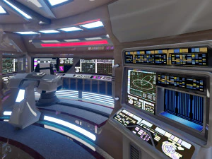 Sci-Fi Futuristic Interior 3D Model