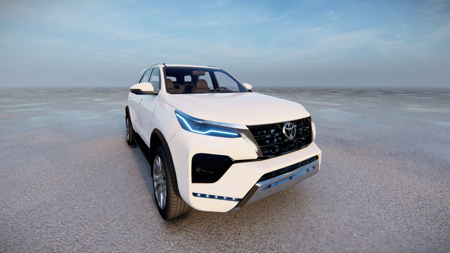 Toyota Fortuner 2022 3D Model .c4d .max .obj .3ds .fbx .stl .blend