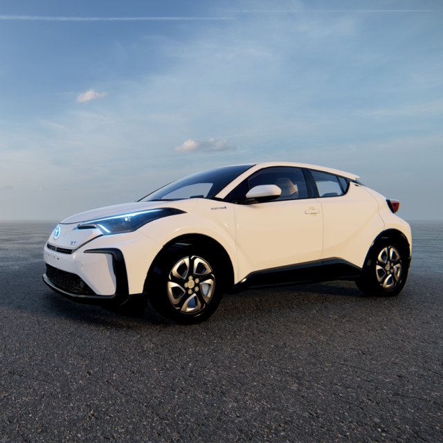 Toyota CH R EV 2022 Modello 3D .c4d .max .obj .3ds .fbx .stl .blend 