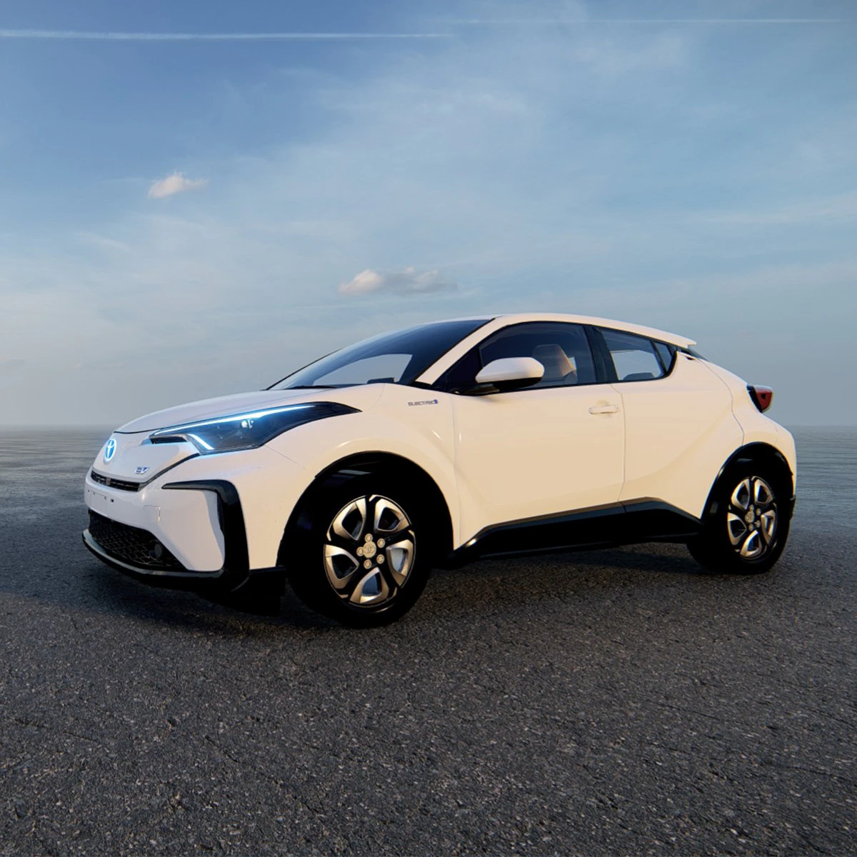 Toyota CH R EV 2022 3D Model .c4d .max .obj .3ds .fbx .stl .blend