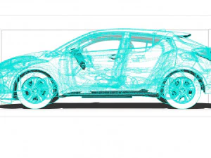 Toyota CH R EV 2022 3D Model