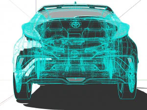 Toyota CH R EV 2022 3D Model