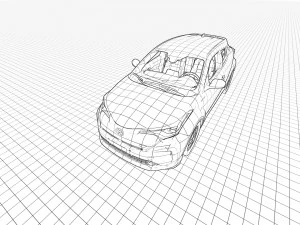 Toyota CH R EV 2022 3D Model