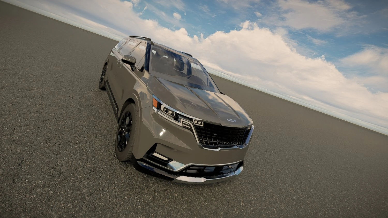 Kia Carnival 2022 3D Model .c4d .max .obj .3ds .fbx .stl .blend