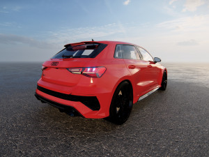 Audi RS3 Sportback 2022 3D 模型
