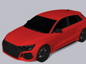 Audi RS3 Sportback 2022 3D 模型