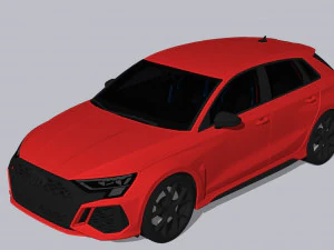 Audi RS3 Sportback 2022 3D Model
