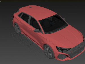 Audi RS3 Sportback 2022 3D 模型
