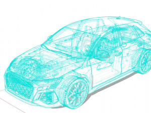 Audi RS3 Sportback 2022 3D 模型