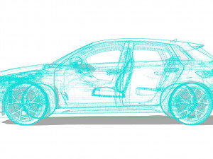Audi RS3 Sportback 2022 3D 模型