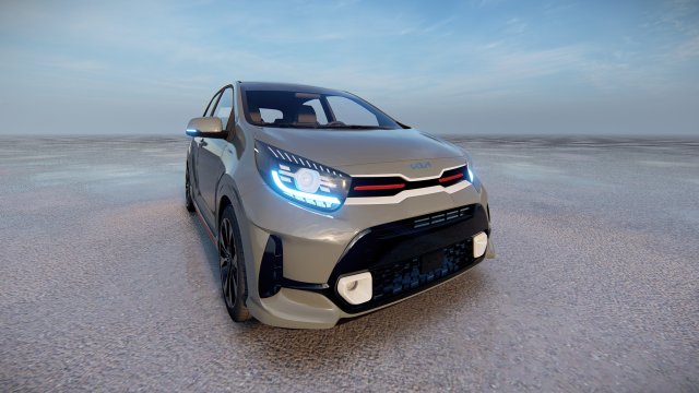 Kia Picanto GT-Line 2021 Model 3D .c4d .max .obj .3ds .fbx .stl .blend 