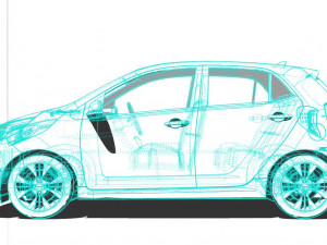 Kia Picanto GT-Line 2021 Model 3D