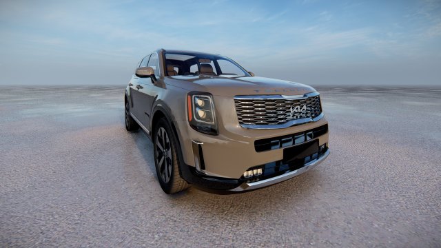 Kia Telluride 2022 Model 3D .c4d .max .obj .3ds .fbx .stl .blend 