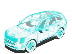 Kia Telluride 2022 3D Model