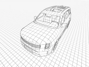 Kia Telluride 2022 3D Model