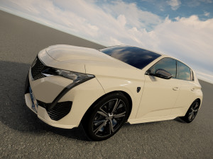 Peugeot 308 R Hybrid 2022 Modello 3D