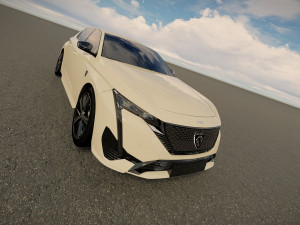 Peugeot 308 R Hybrid 2022 Modello 3D