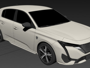 Peugeot 308 R Hybrid 2022 Modello 3D