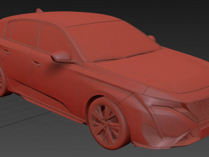 Peugeot 308 R Hybrid 2022 Modello 3D