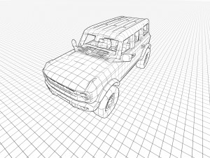 FBronco 2021 3D 模型
