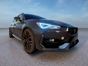 Seat Leon Cupra 2022 Model 3D