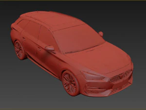Seat Leon Cupra 2022 3D Model