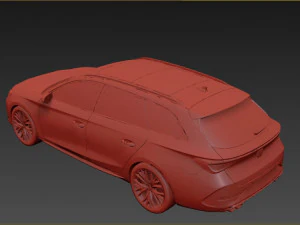 Seat Leon Cupra 2022 3D Model