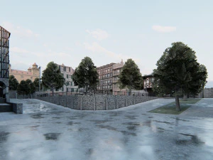 Old European City 3D Model
