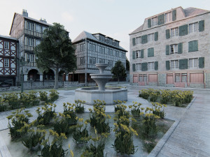 Old European City Modelo 3D
