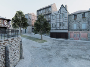 Old European City Modelo 3D