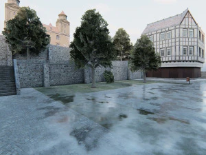 Old European City 3D Model