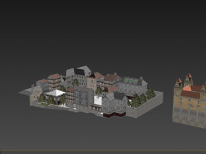 Old European City Modelo 3D