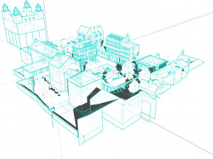 Old European City Modelo 3D